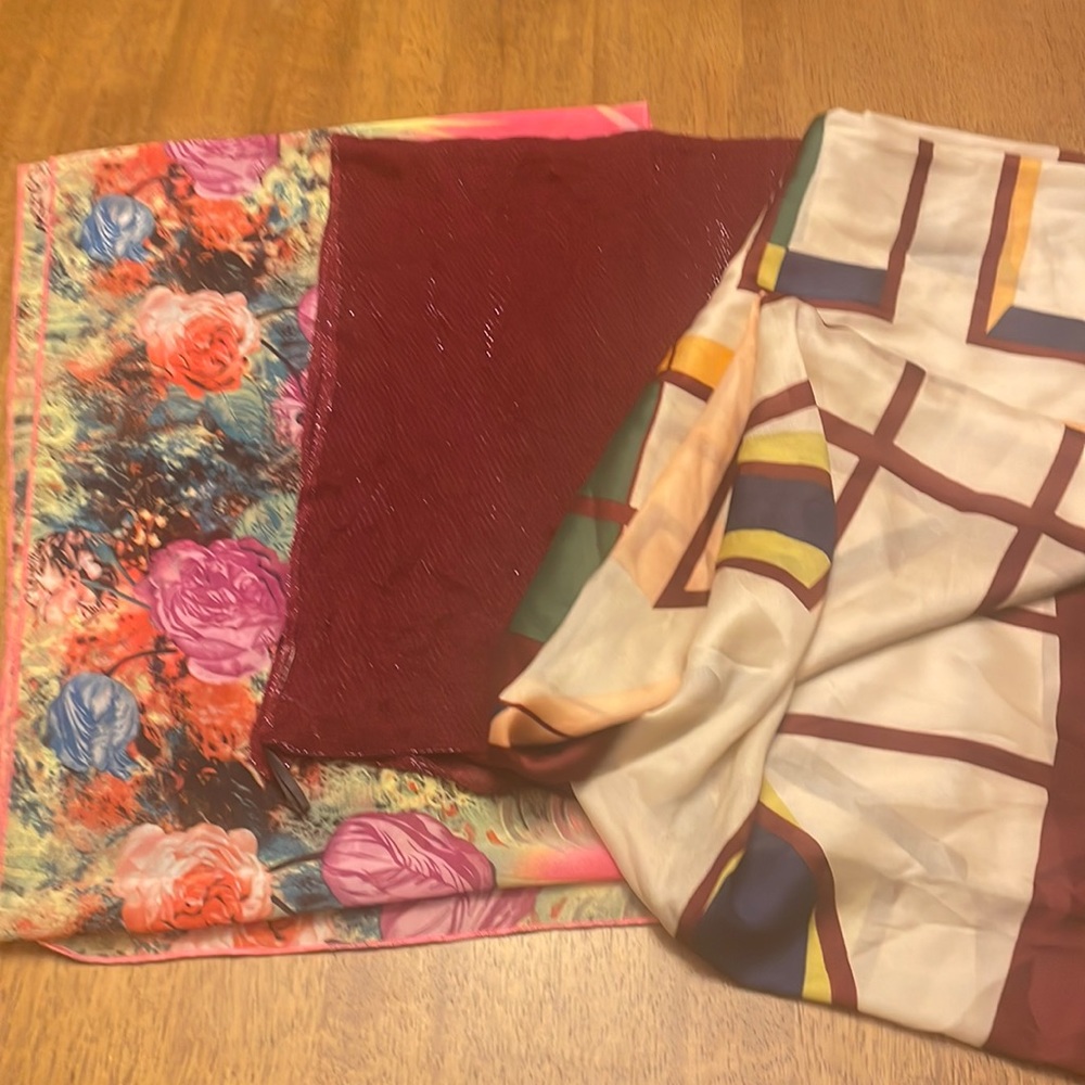 Assorted Silk-like Scarves
